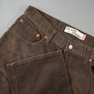 Levi's 559 Relaxed Straight Corduroy Pants Retro Western Academia Mens 34x32
